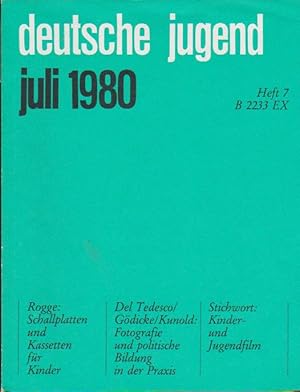 Seller image for Deutsche Jugend. Zeitschrift fr Jugendfragen und Jugendarbeit; 28 Jg., Heft 7, Juli 1980. for sale by Schrmann und Kiewning GbR