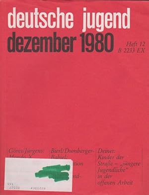 Imagen del vendedor de Deutsche Jugend. Zeitschrift fr Jugendfragen und Jugendarbeit; 28. Jg., Heft 12, Dezember 1980. a la venta por Schrmann und Kiewning GbR