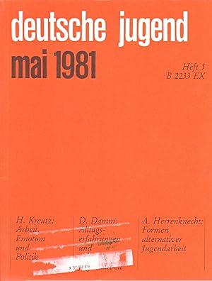 Seller image for Deutsche Jugend. Zeitschrift fr Jugendfragen und Jugendarbeit; 29. Jg., Heft 5, Mai 1981. for sale by Schrmann und Kiewning GbR