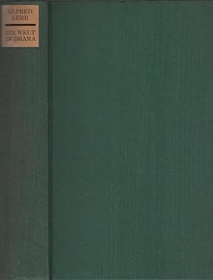 Imagen del vendedor de Die Welt im Drama. Alfred Kerr. Hrsg. von Gerhard F. Hering a la venta por Schrmann und Kiewning GbR