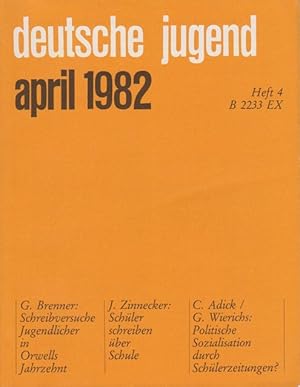 Seller image for Deutsche Jugend. Zeitschrift fr Jugendfragen und Jugendarbeit; 30. Jg., Heft 4, April 1982. for sale by Schrmann und Kiewning GbR