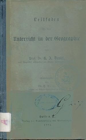 Bild des Verkufers fr Leitfaden fr den Unterricht in der Geographie. zum Verkauf von Schrmann und Kiewning GbR