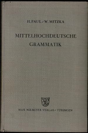 Immagine del venditore per Mittelhochdeutsche Grammatik (= Sammlung kurzer Grammatiken germanischer Dialekte. A. Hauptreihe Nr. 2) venduto da Schrmann und Kiewning GbR