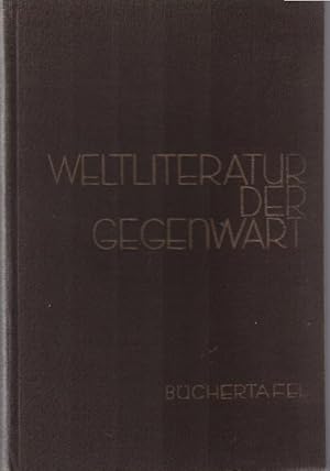 Seller image for Bchertafel zur Weltliteratur der Gegenwart; Teil: Germanische und nordische Lnder, romanische und stliche Lnder for sale by Schrmann und Kiewning GbR