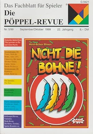 Imagen del vendedor de Die Pppel-Revue. Das Fachblatt fr Spieler; 22. Jg. Sept./ Okt. 1999, Nr. 5/99. a la venta por Schrmann und Kiewning GbR
