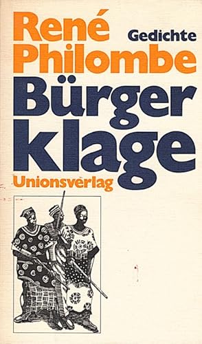 Imagen del vendedor de Brgerklage Gedichte a la venta por Schrmann und Kiewning GbR