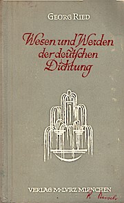 Immagine del venditore per Wesen und Werden der deutschen Dichtung : von d. Anfngen bis z. Gegenwart venduto da Schrmann und Kiewning GbR