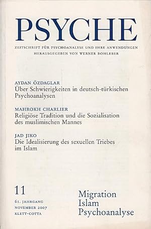 Bild des Verkufers fr Psyche : Zeitschrift fr Psychoanalyse und ihre Anwendungen; 61. Jahrgang, Heft 11, November 2007 zum Verkauf von Schrmann und Kiewning GbR