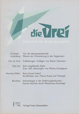 Die Drei. Zeitschrift für Anthroposophie; 62. Jahrg., Heft 1, Januar 1992.
