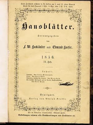 Imagen del vendedor de Hausbltter; 1856/ 13. Heft a la venta por Schrmann und Kiewning GbR