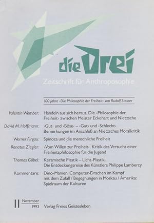 Die Drei. Zeitschrift für Anthroposophie; 63. Jahrg., Heft 11, November 1993.