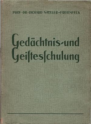 Bild des Verkufers fr Gedchtnis- und Geistesschulung. Siemens-Lehrgang zum Verkauf von Schrmann und Kiewning GbR