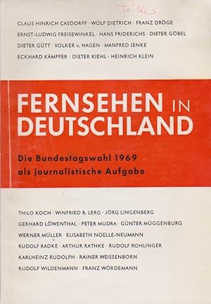 Seller image for Zur Technik politischer Propaganda in der Demokratie. Analyse der Fernseh-Wahlwerbesendungender Parteien im Wahlkampf 1969 (= Sonderdruck aus: Fernsehen in Deutschland 2. Die Bundestagswahl 1969 als journalistische Aufgabe) for sale by Schrmann und Kiewning GbR