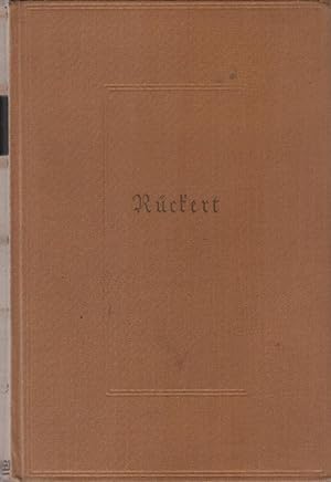 Imagen del vendedor de Ausgewhlte Werke in 1 Bd. Friedrich Rckert. Hrsg. u. eingel. von Julius Khn a la venta por Schrmann und Kiewning GbR