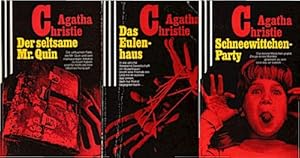 Imagen del vendedor de 3 x Agatha Christie ; 1., Schneewittchen - Party / 2., Das Eulenhaus / 3., Der seltsame Mr. Quin - Bcherpaket a la venta por Schrmann und Kiewning GbR