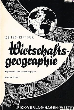 Seller image for Zeitschrift fr Wirtschaftsgeographie. Heft 7, 12. Jahrgang. / Herausgeber: Irmfried Siedentop for sale by Schrmann und Kiewning GbR