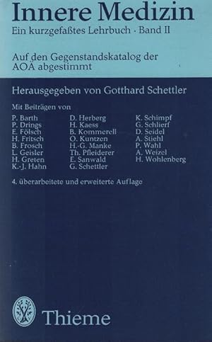 Bild des Verkufers fr Innere Medizin; Teil: Bd. 2. Mit Beitr. von P. Barth . zum Verkauf von Schrmann und Kiewning GbR