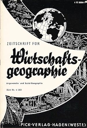 Seller image for Zeitschrift fr Wirtschaftsgeographie. Heft 4, 12. Jahrgang. / Herausgeber: Irmfried Siedentop for sale by Schrmann und Kiewning GbR