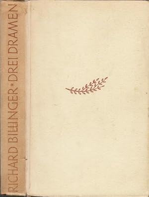 Bild des Verkufers fr Gabriele Dambrone; Melusine [u. a.]; Drei Dramen. Richard Billinger zum Verkauf von Schrmann und Kiewning GbR
