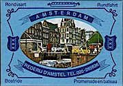 Amsterdam Rundfahrt: Rederij D Amstel. 10 farb. Postkarten mit Souvenirmappe (11 x 15 cm).