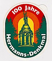 Aufkleber Werbemittel 100 Jahre Hermanns-Denkmal