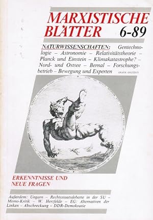 Seller image for Marxistische Bltter 6-89. Naturwissenschaften: Erkenntnisse und neue Fragen. for sale by Schrmann und Kiewning GbR