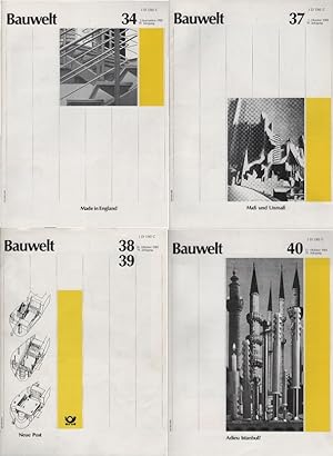 Imagen del vendedor de Bauwelt. 79. Jg., 1988, 4 Hefte. a la venta por Schrmann und Kiewning GbR