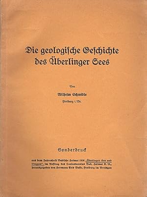 Imagen del vendedor de Die geologische Geschichte des berlinger Sees (Sonderdruck) aus dem Jahresheft Badische Heimat 1936 "berlinger See und Linzgau", im Auftrag des Landesvereins Bad. Heimat E. B. [.] a la venta por Schrmann und Kiewning GbR