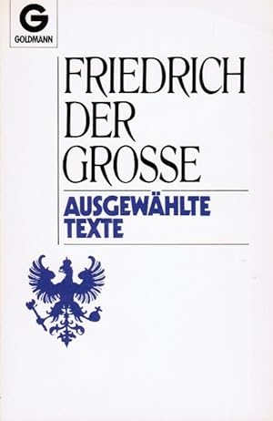 Imagen del vendedor de Ausgewhlte Texte. a la venta por Schrmann und Kiewning GbR
