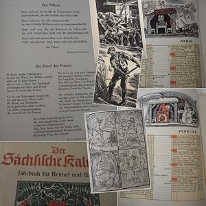 Imagen del vendedor de Der Schsische Kalender Jahrbuch 1942 fr Heimat und Haus, frher: Kalender fr das Erzgebirge a la venta por Galerie fr gegenstndliche Kunst