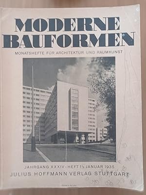 MODERNE BAUFORMEN MONATSHEFTE FUR ARCHITEKTUR UND RAUMKUNST