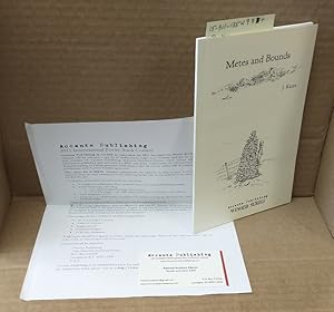 Seller image for METES AND BOUNDS : POEMS (WINGED SERIES) [SIGNED] for sale by Second Story Books, ABAA