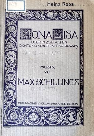 Seller image for [Libretto] Mona Lisa. Oper in zwei Akten. Dichtung von Beatrice Dovsky for sale by Paul van Kuik Antiquarian Music