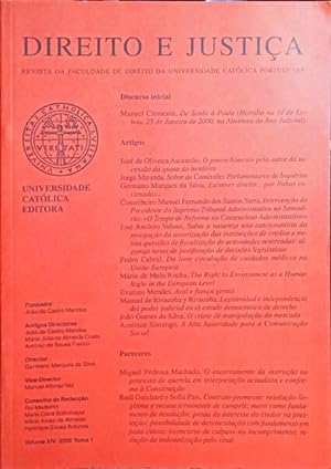 DIREITO E JUSTIÇA, REVISTA DA FACULDADE DE DIREITO DA UNIVERSIDADE CATÓLICA PORTUGUESA, VOLUME XI...