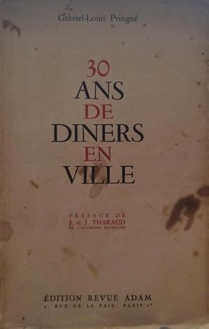 Image du vendeur pour 30 ANS DE DINERS EN VILLE. mis en vente par Livraria Castro e Silva