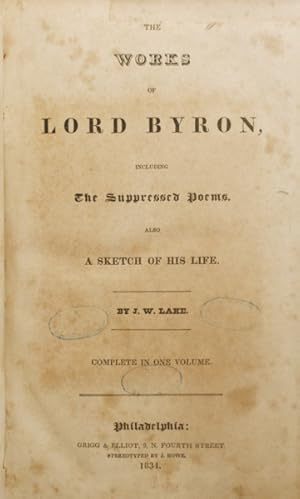 THE WORKS OF LORD BYRON.
