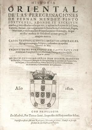 HISTORIA ORIENTAL DE LAS PEREGRINACIONES [1620]