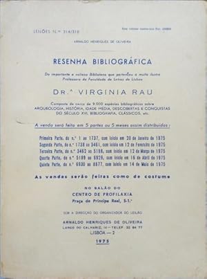 CATÁLOGO DA IMPORTANTE E VALIOSA BIBLIOTECA QUE PERTENCEU À MUITO ILUSTRE PROFESSORA DA FACULDADE...