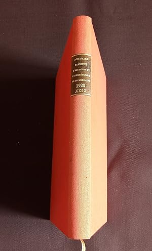 Annuaire de la société d'histoire et d'archéologie de la Lorraine 1920
