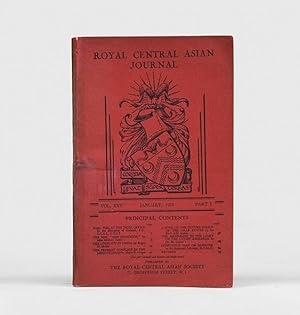 Bild des Verkufers fr "The New 'New Dominion'". In: Royal Central Asian Journal, Vol. XXV, Part I (January 1938). zum Verkauf von Peter Harrington.  ABA/ ILAB.