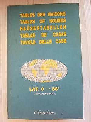 Tables des maisons