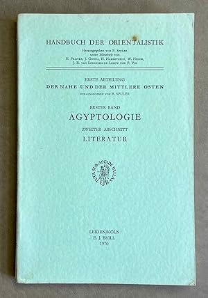 Seller image for Handbuch der Orientalistik, Erster Band. 2. Abschnitt: Literatur for sale by Meretseger Books