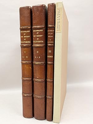 Image du vendeur pour A Bibliography of the History of California 1510-1930 4 volumes mis en vente par Old New York Book Shop, ABAA