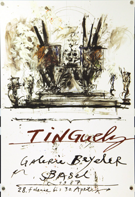 Plakat - Tinguely Galerie Beyeler. Siebdruck.