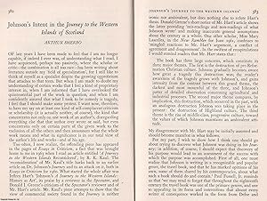 Seller image for Johnson's Intent in The Journey to The Western Islands of Scotland. An original article from Essays in Criticism, 1966. for sale by Cosmo Books