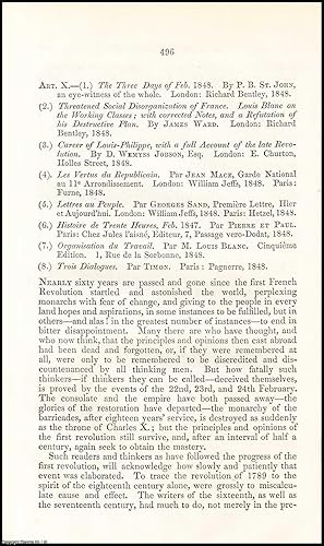 Image du vendeur pour French Revolution of 1848. A rare original article from the British Quarterly Review, 1848. mis en vente par Cosmo Books