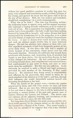 Imagen del vendedor de Endowment of Romanism on Ireland. A rare original article from the British Quarterly Review, 1848. a la venta por Cosmo Books