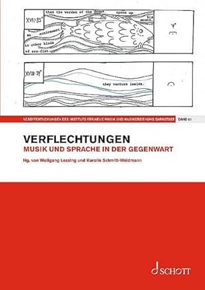 Bild des Verkufers fr Verflechtungen : Musik und Sprache in der Gegenwart. Band 61. Einzelausgabe. zum Verkauf von AHA-BUCH GmbH