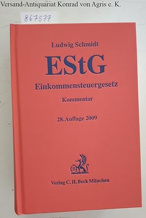 Bild des Verkufers fr EStG : Einkommensteuergesetz : zum Verkauf von Versand-Antiquariat Konrad von Agris e.K.