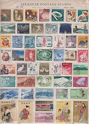 50 Different Japanese Postage Stamps: The Special Collection